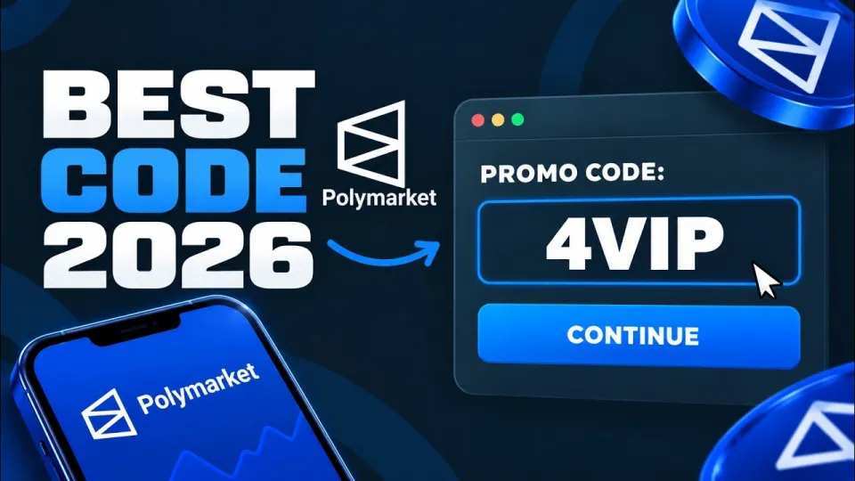 Polymarket Promo Code 4VIP - The Best Promo & Referral Code for POLYMARKET / How to apply guide